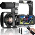 4K Video Camera Camcorder with Microphone O438739