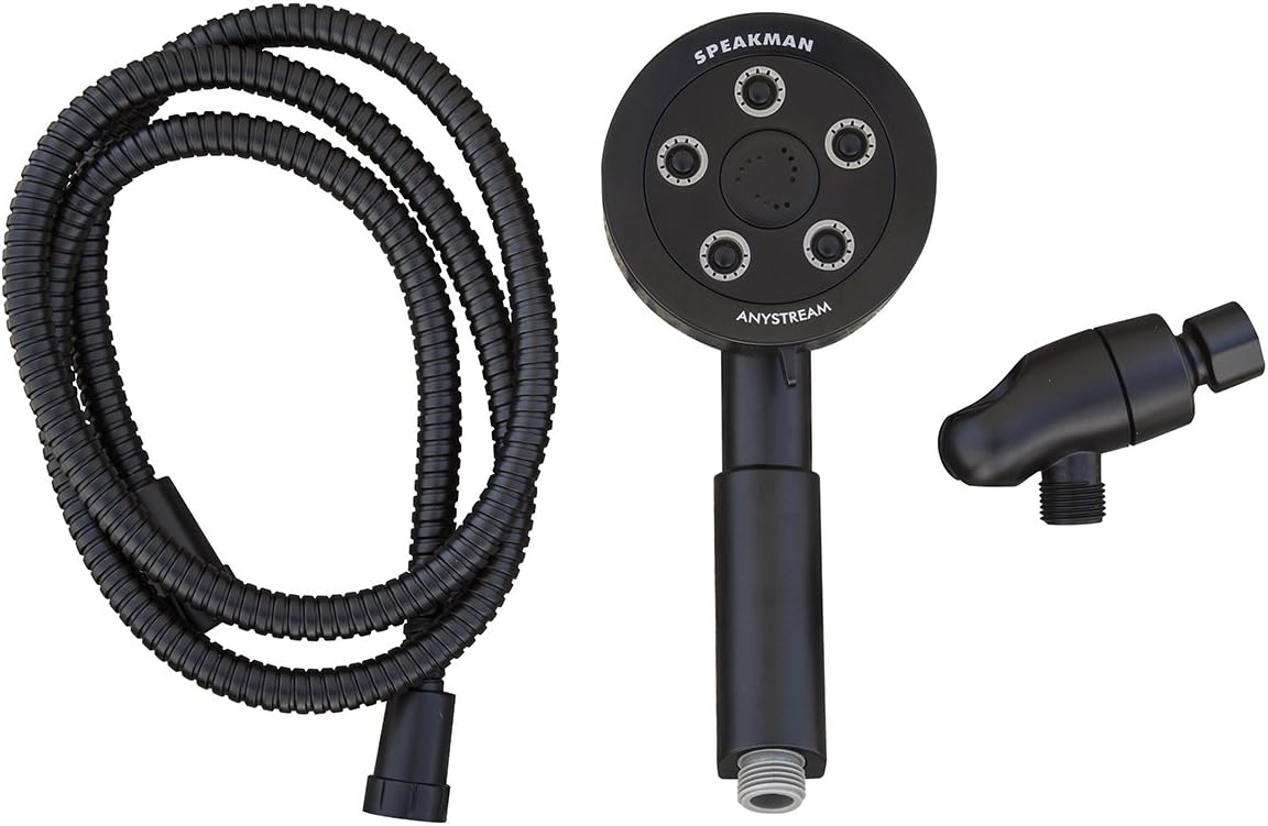 Matte Black Diverter Hand Shower Pack of 2 U715