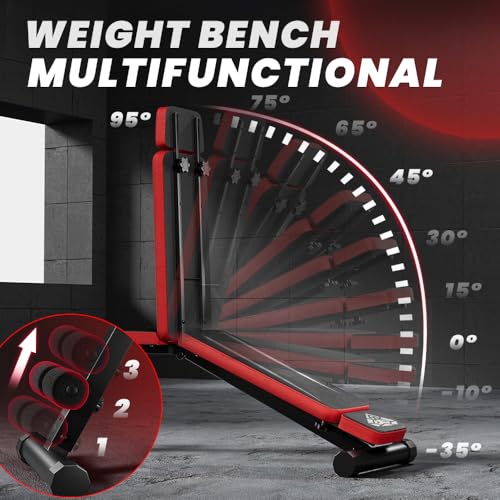 Adjustable Weight Bench with Headrest M8523