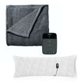 Full Size Heated Blanket with Heated Body Pillow W414106