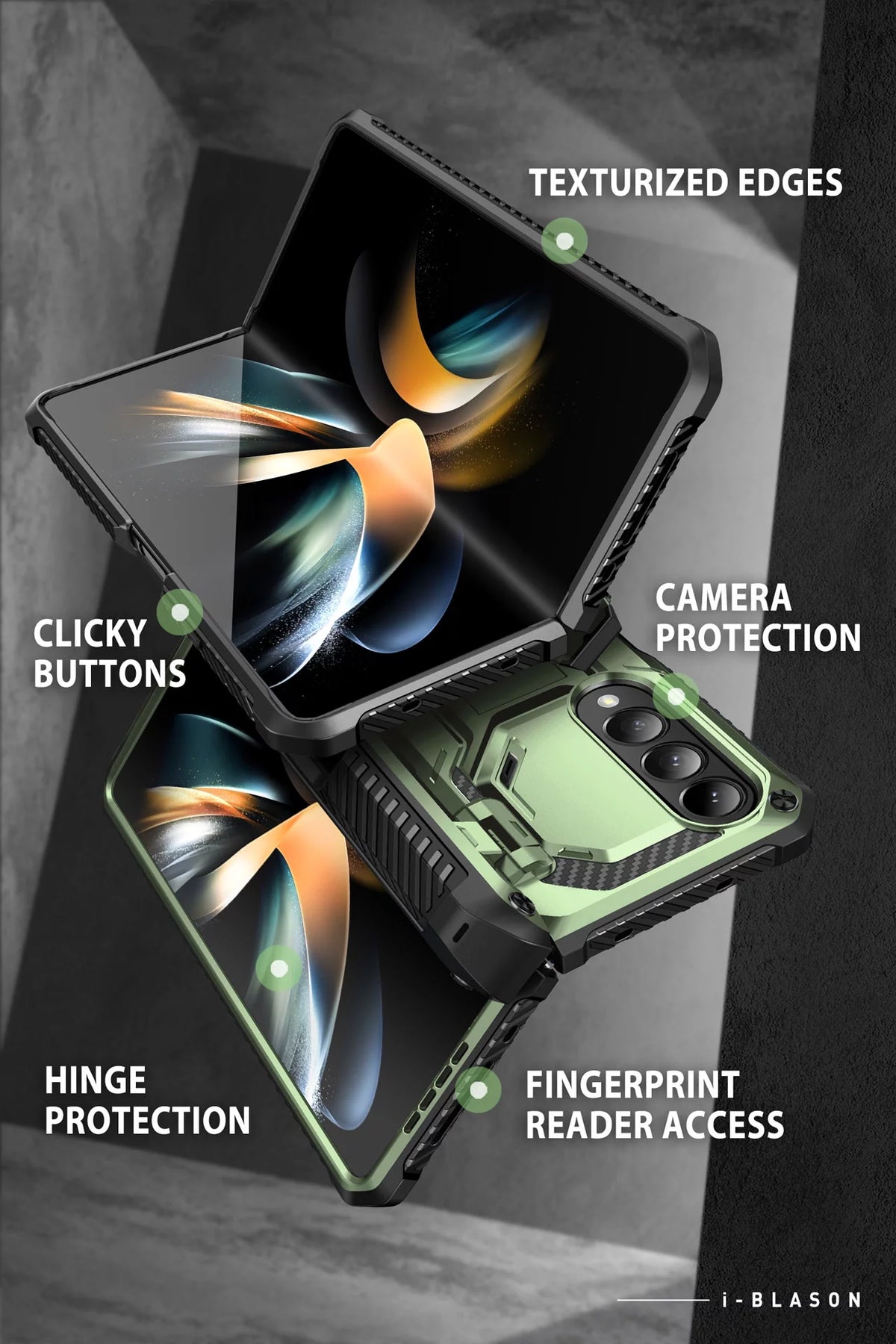Dark Green Protective Cell Phone Case O5479