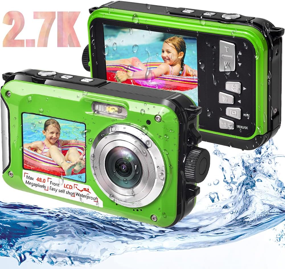 Waterproof Digital Camera 2.7K 48MP with Dual Screen L5590