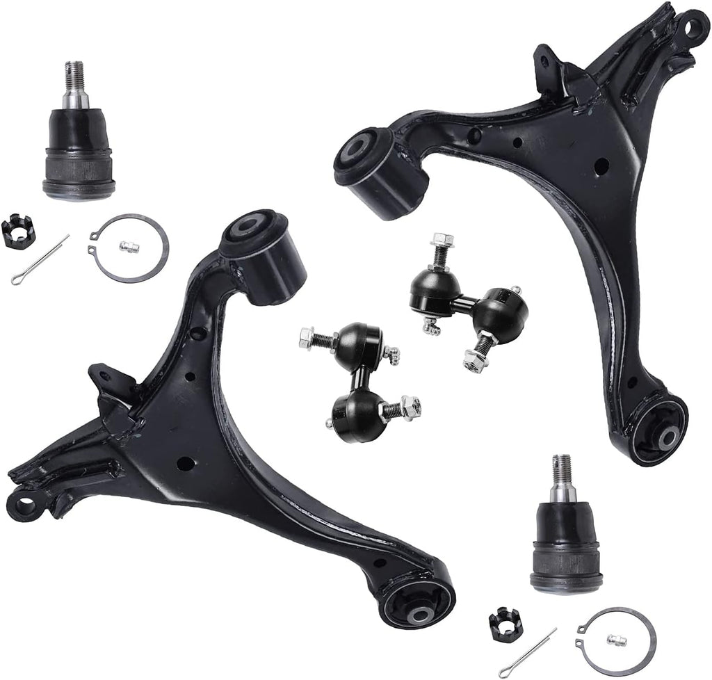 Front Lower Control Arm Assembly with Ball Joints and Sway Bars 6pc Set X471844