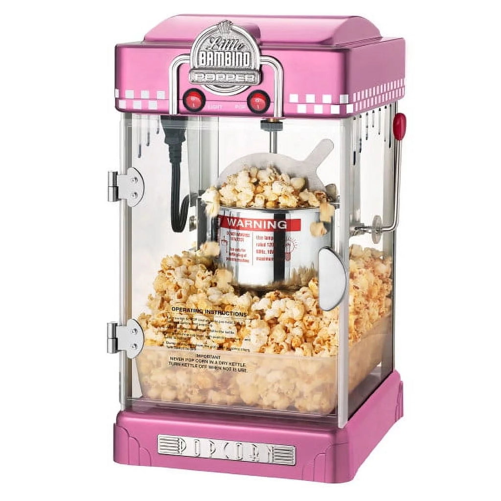 2.5oz Pink Popcorn Machine with Kettle I6547