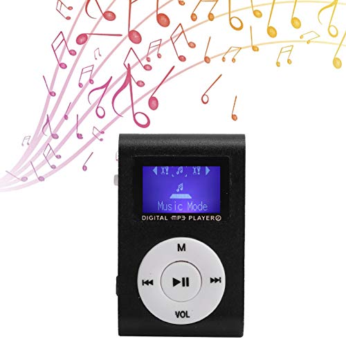 Portable mini MP3 music player with LCD screen and memory card slot (Black) M145660