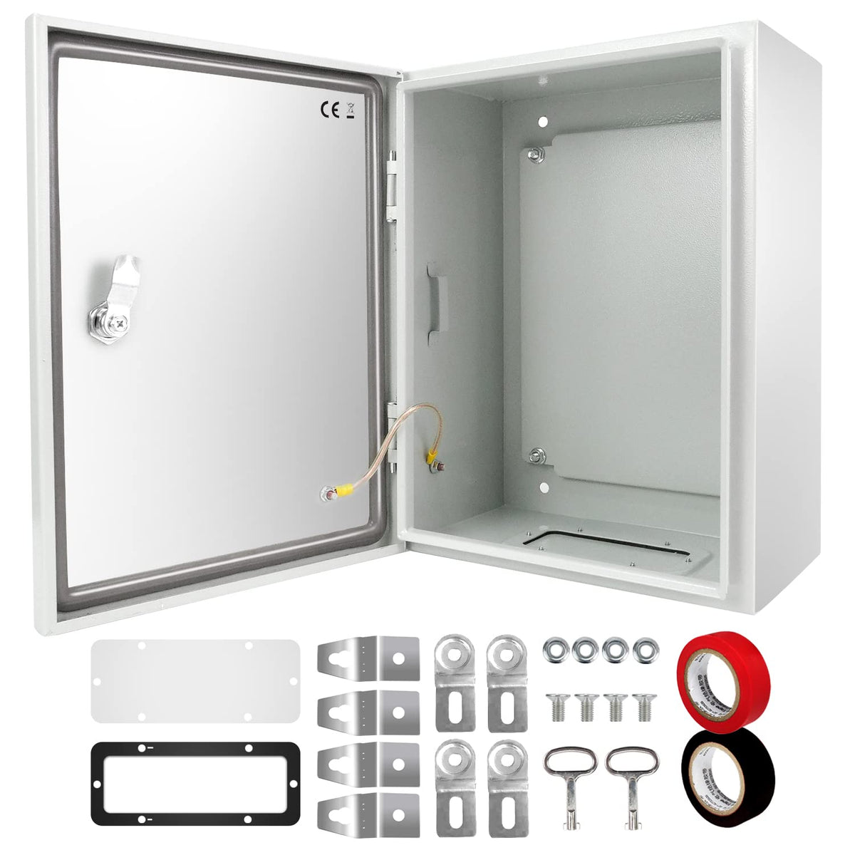 12 x 10 x 6'' IP66 Waterproof Steel Electrical Enclosure with Lock A189190