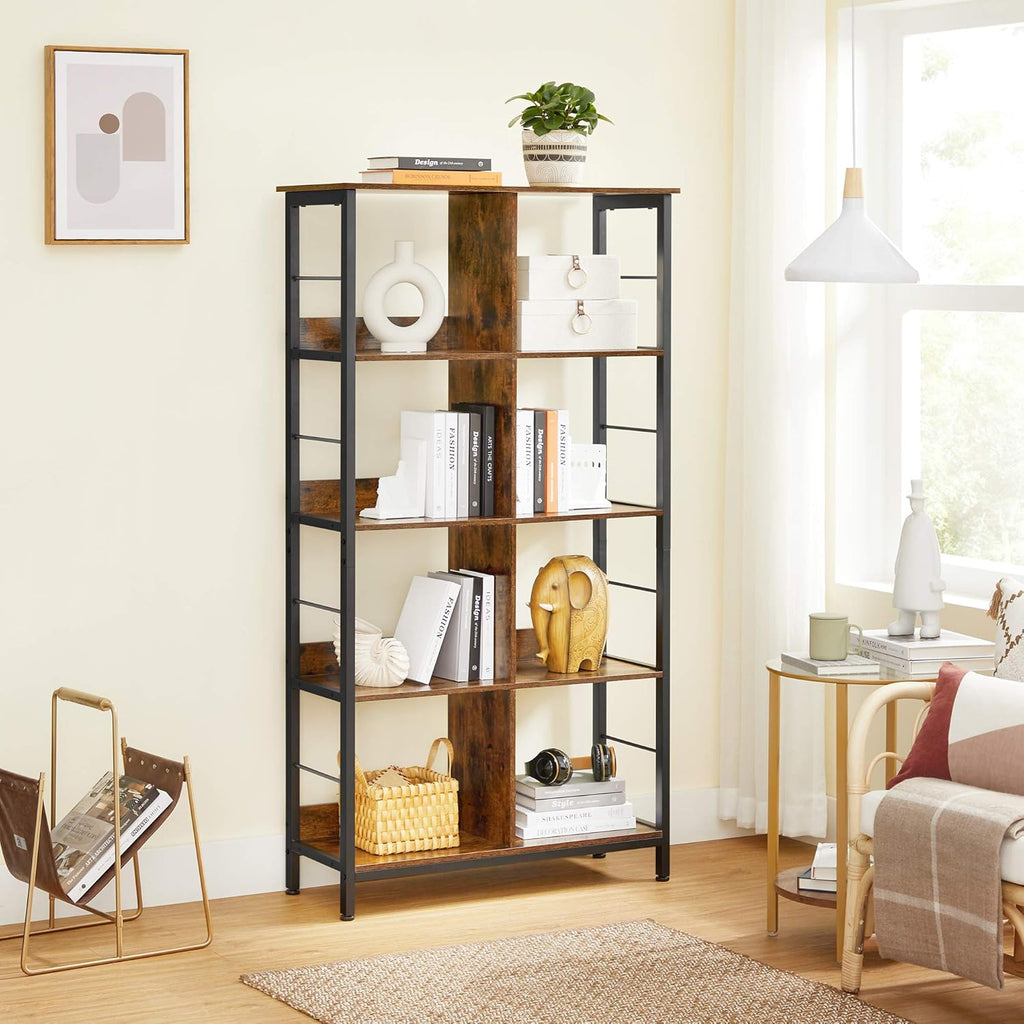 4-Tier Bookcase with 8 Cubes U2611