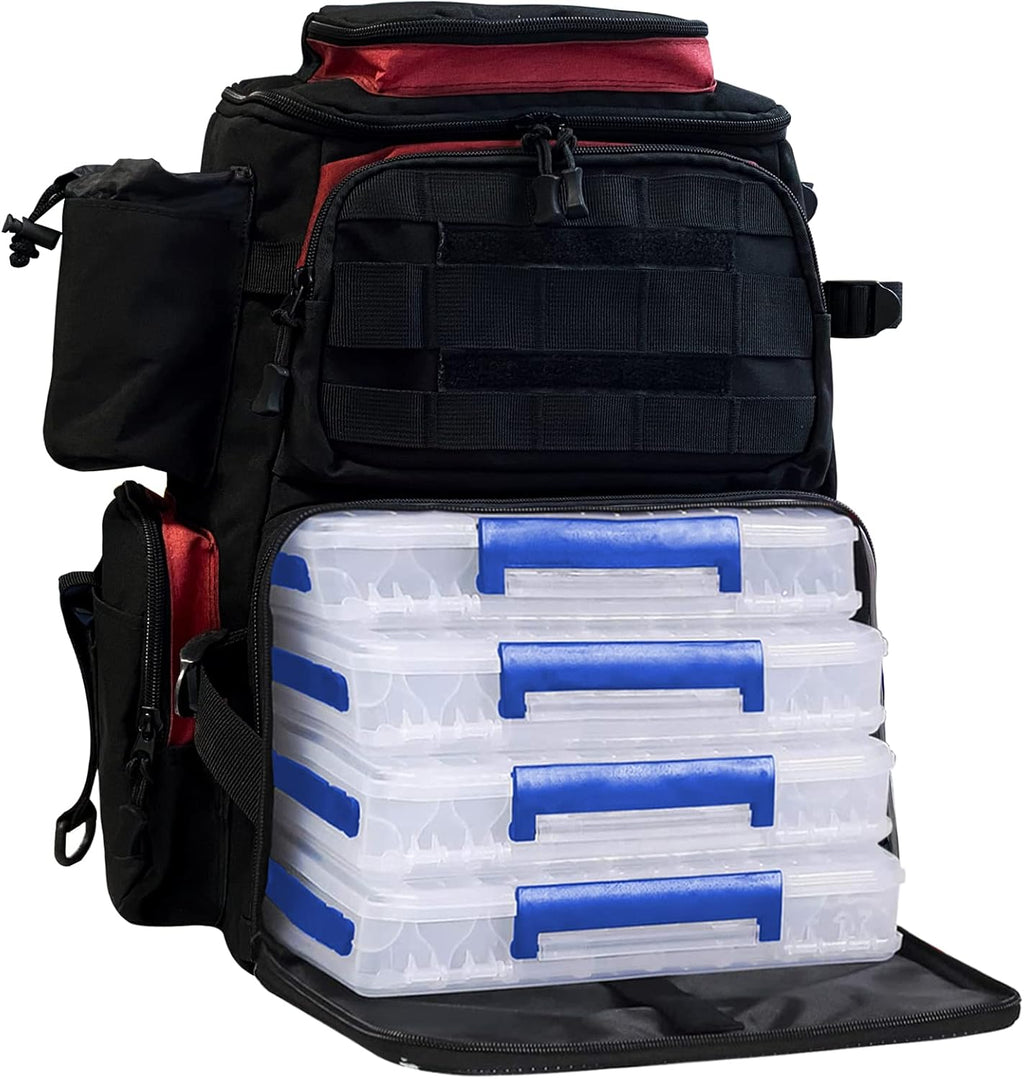 Fishing Tackle Backpack with 2 Rod Holders W208051