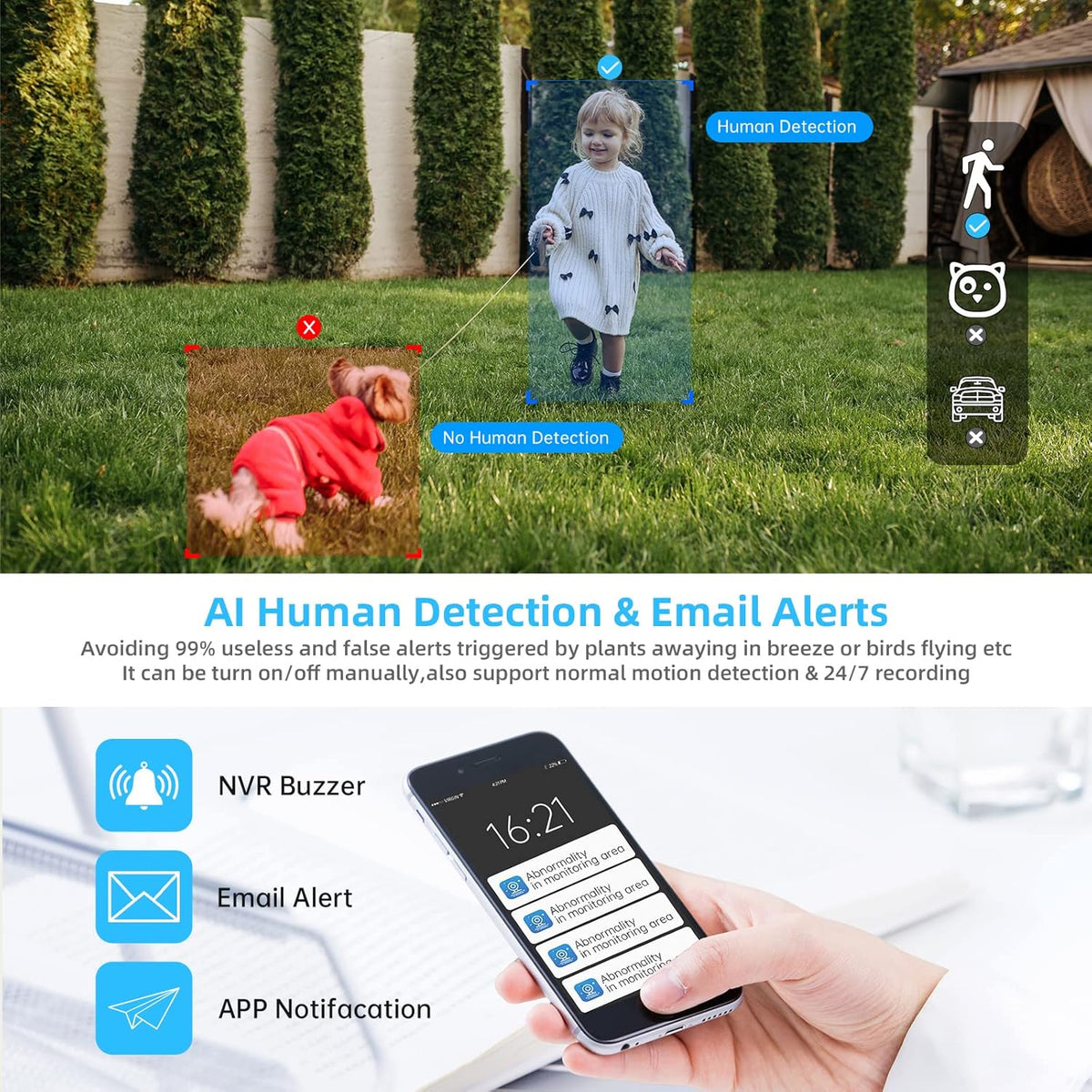3MP Wireless Security Camera System with Audio A3403