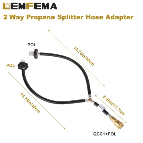 Dual Propane Tank Converter Hose Adapter Q807670