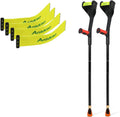 Red Lightweight Adjustable Forearm Crutches B8995