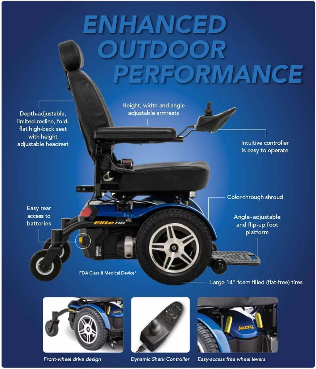 Red Heavy Duty Power Chair R834