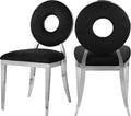 Black Velvet Dining Chair (Set of 2) E181