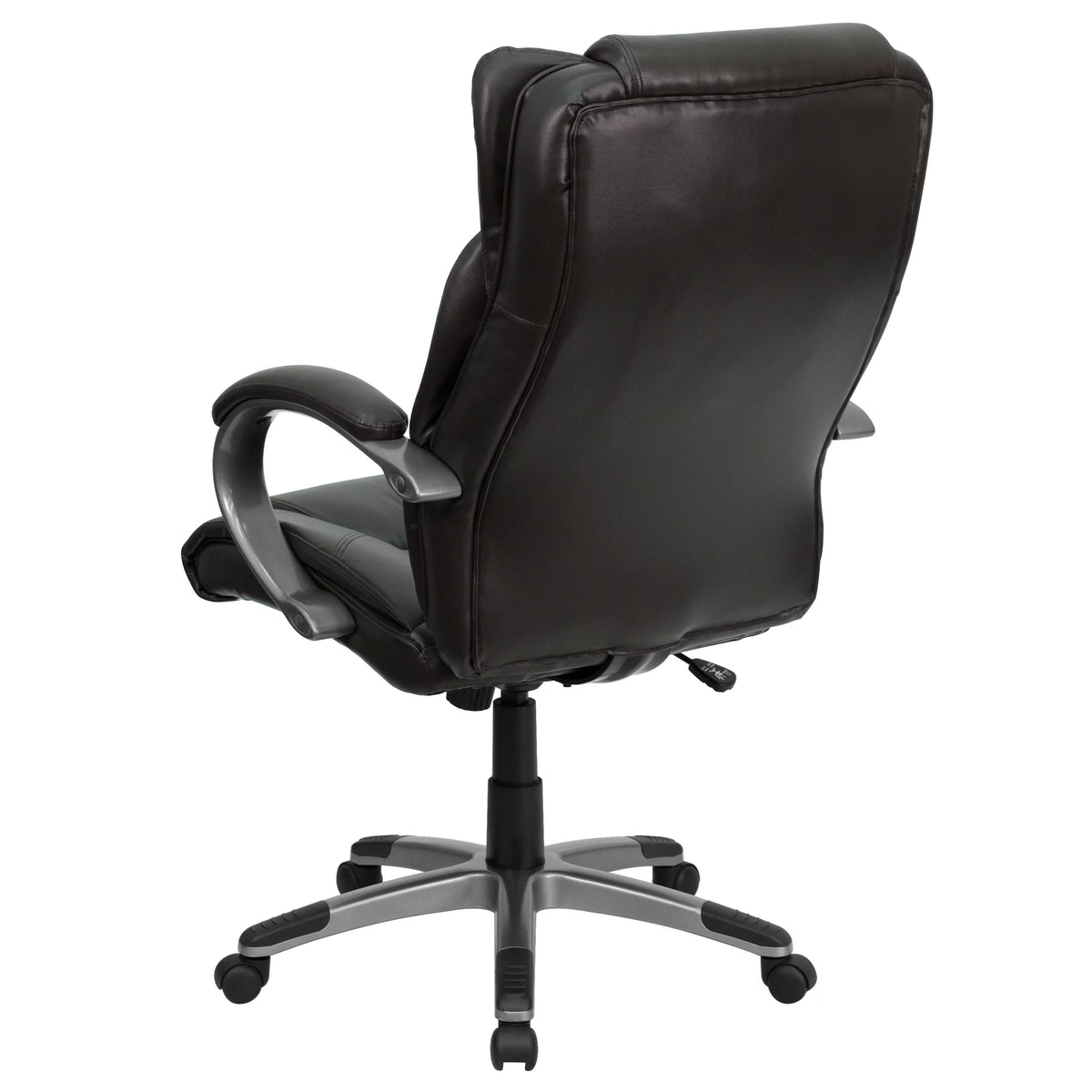 High Back Espresso Brown Executive Swivel Office Chair with Loop Arms F65425