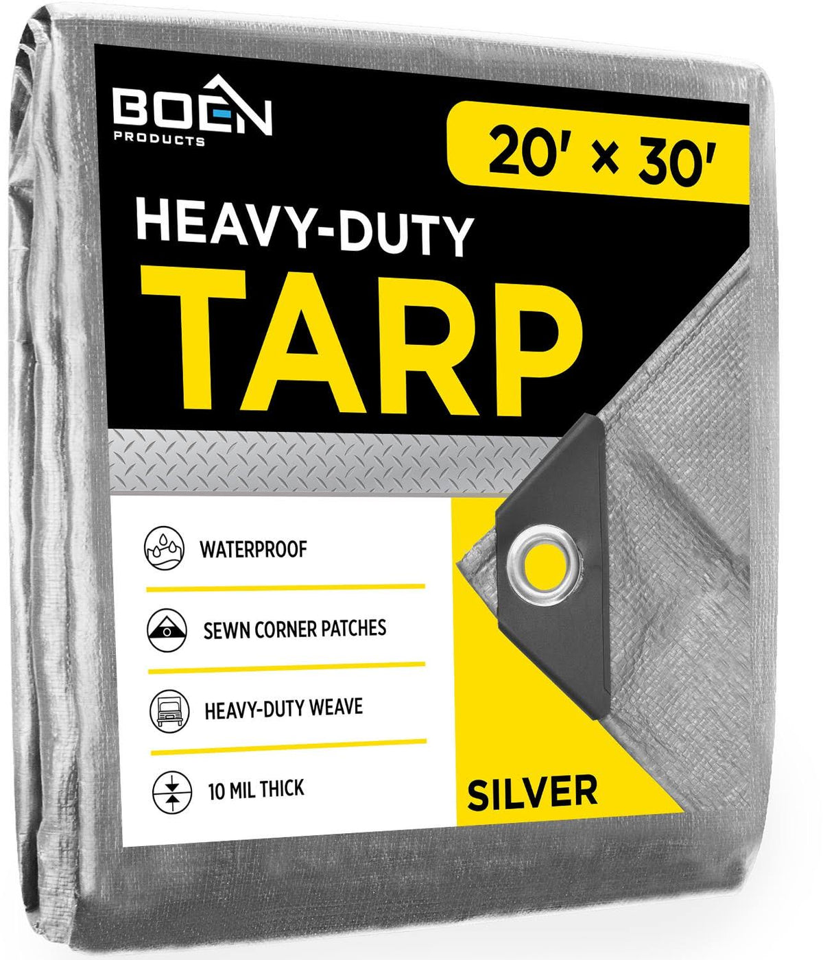 Silver 20 ft. W x 30 ft. L Tarp S159092