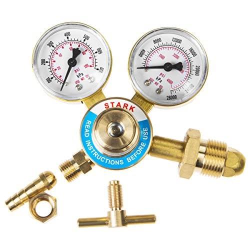 Welding Nitrogen Regulator with Pressure Gauge CGA580 Inlet Connection and 9/16-Inch Outlet Connection X15855