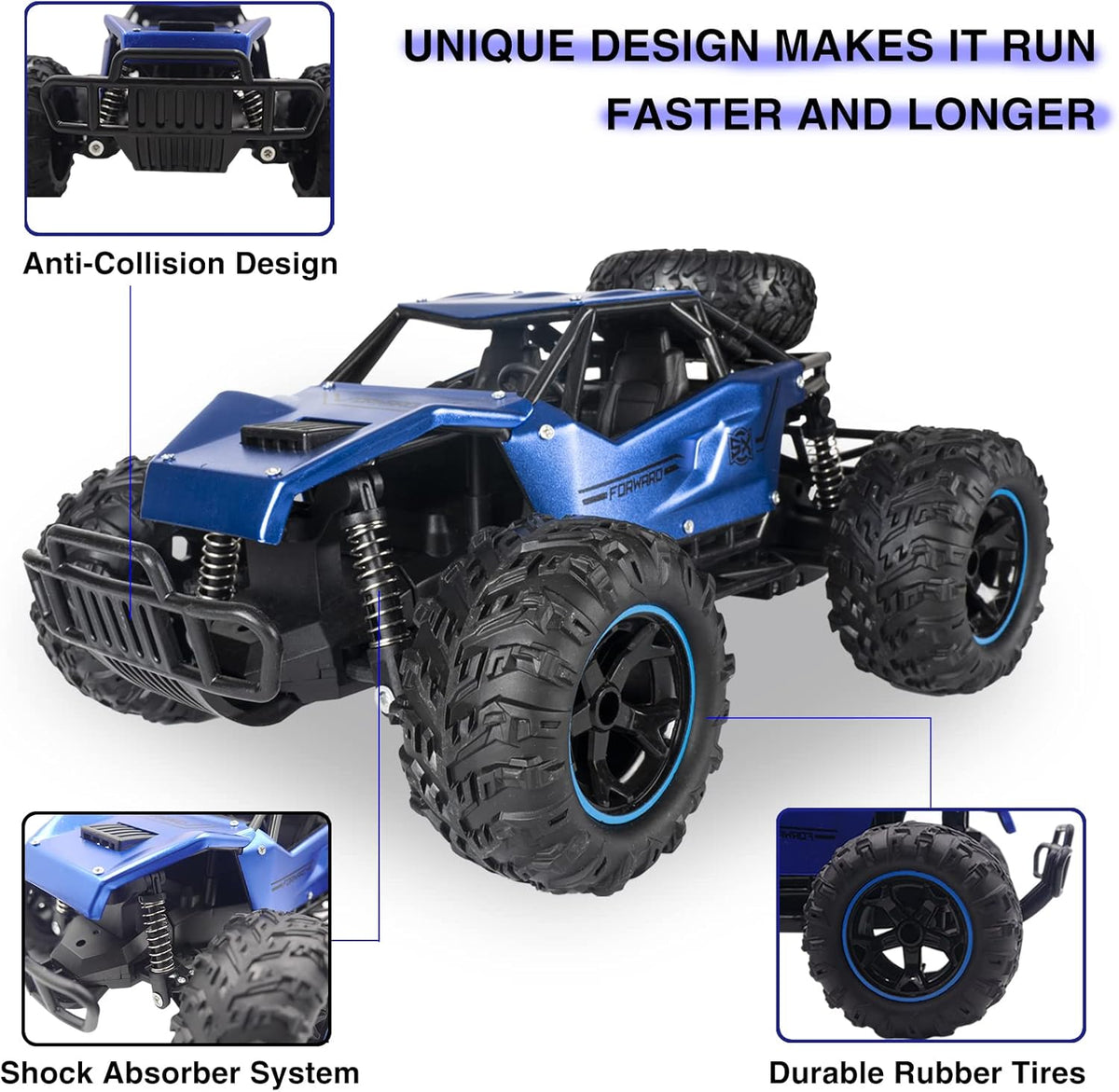 1:14 Scale Remote Control Monster Trucks with Metal Shell Alloy D495361