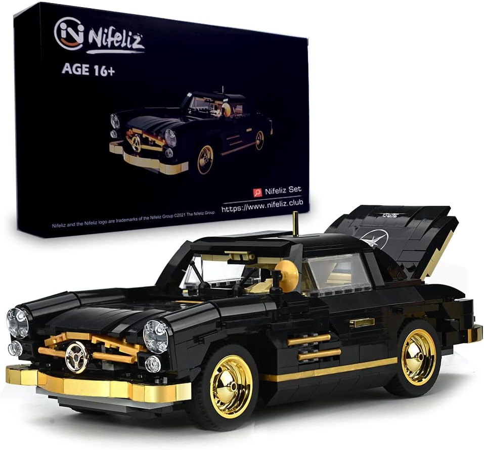 Retro Sports Car 1:14 Scale Building Blocks Set (886 Pcs) E592053