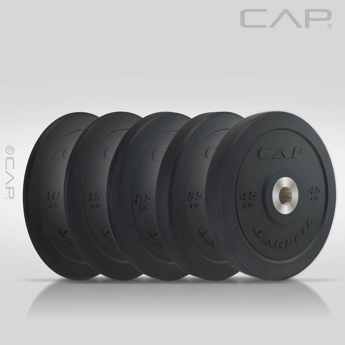 25 lb Black Olympic Bumper Plate Z888