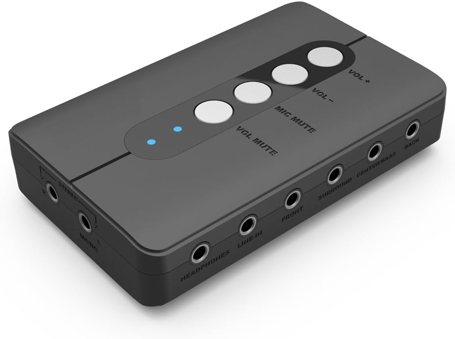 External 7.1 USB Sound Card with 3.5mm MIC and SPDIF N947