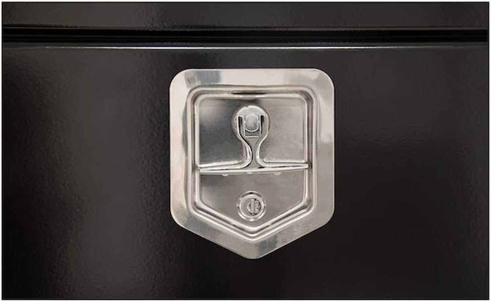 Black Steel Underbody Truck Box with T-Handle Latch Q2888