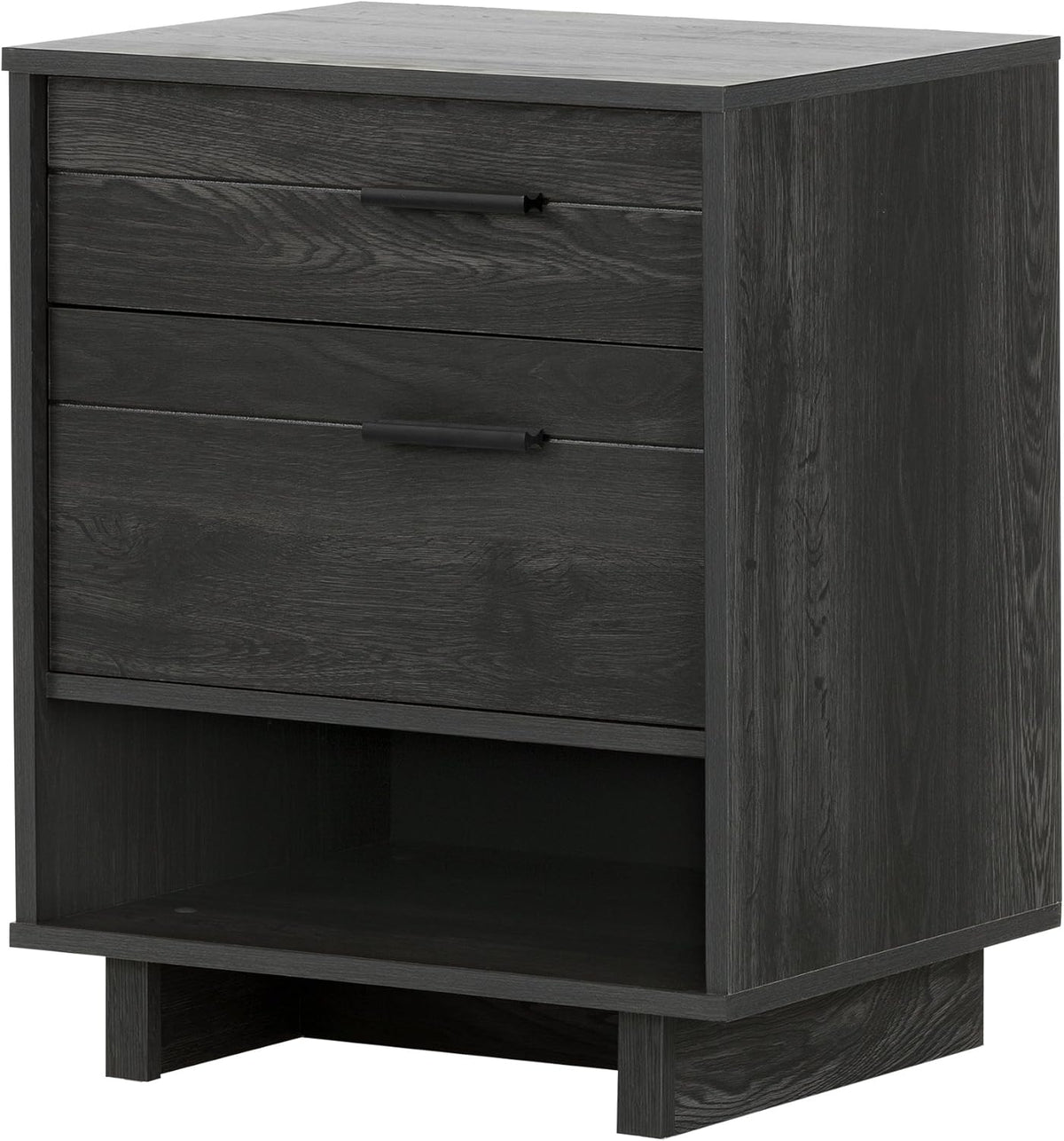 Winter Oak Nightstand with Cord Catcher Q182