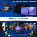 Portable CD Player with HDMI and AV output ports H13854