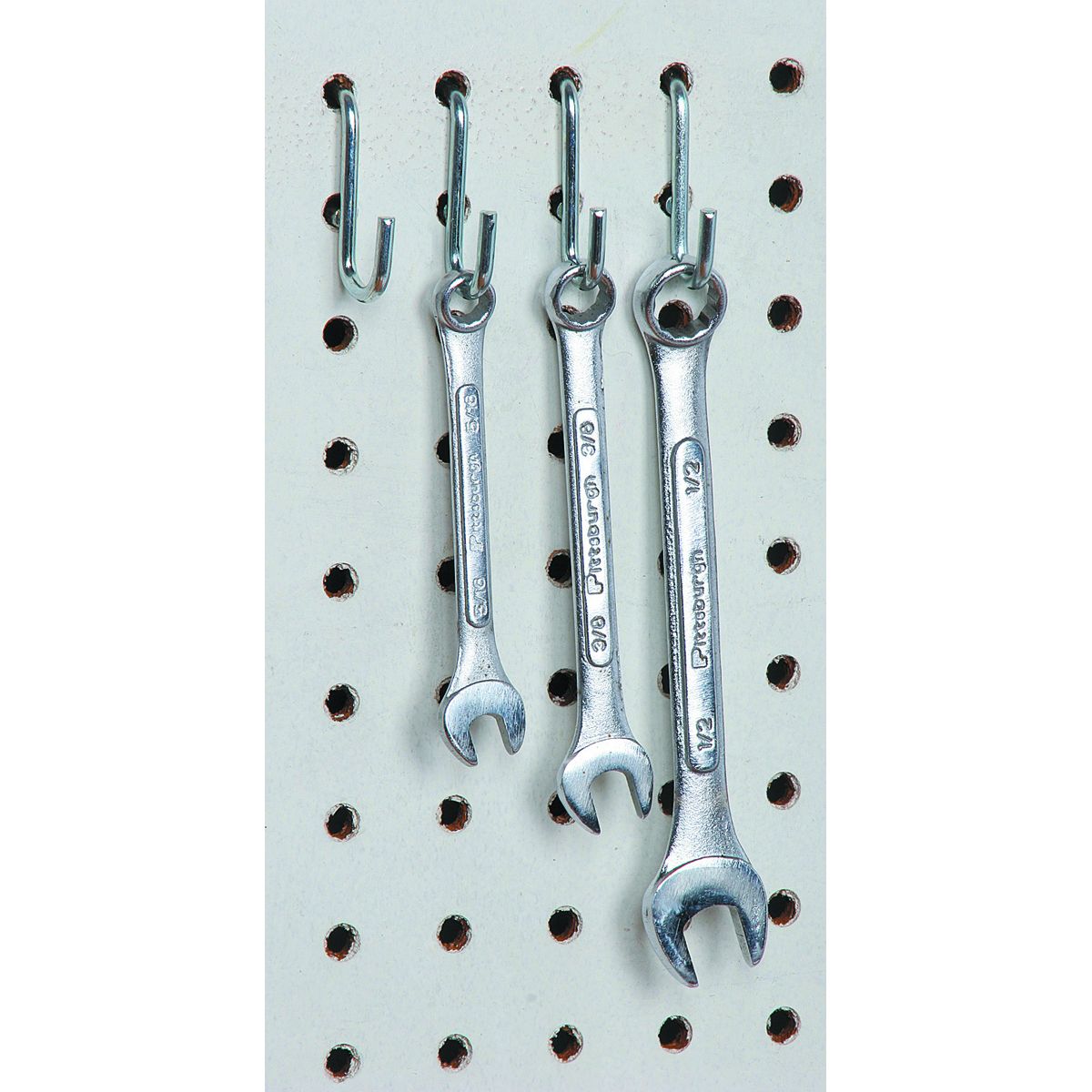 1/2 in. Curved Pegboard Hooks, 12 Piece A84582