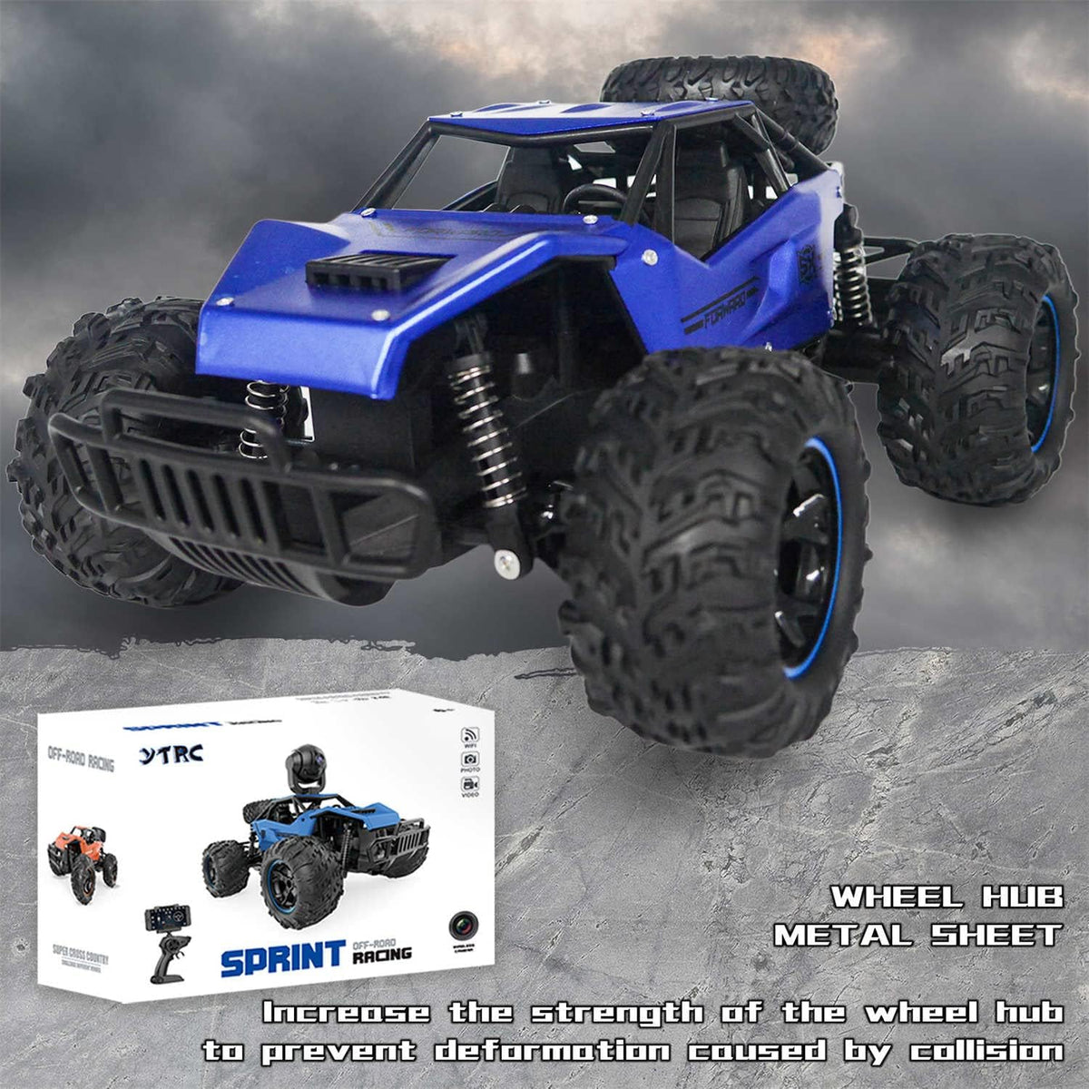 1:14 Scale Remote Control Monster Trucks with Metal Shell Alloy D495361