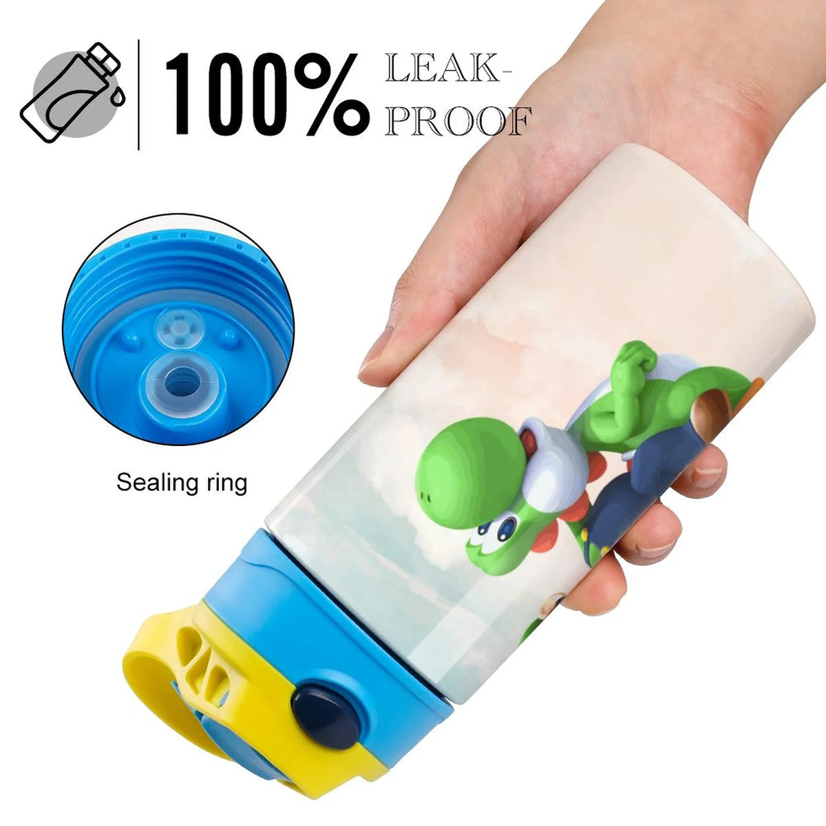 Insulated Water Bottle with Straw Stainless Steel Cup H85272
