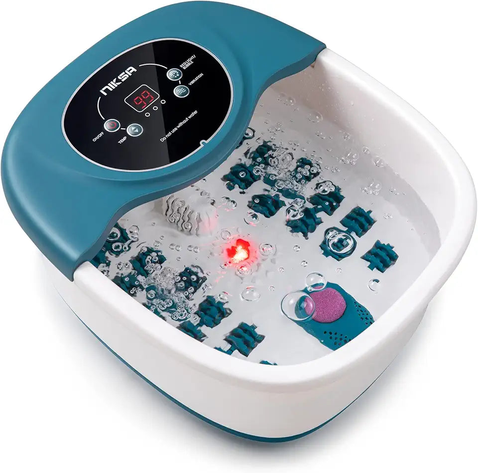 Foot Spa Bath Massager with Heat, Bubble, Vibration and Temperature Control X42015
