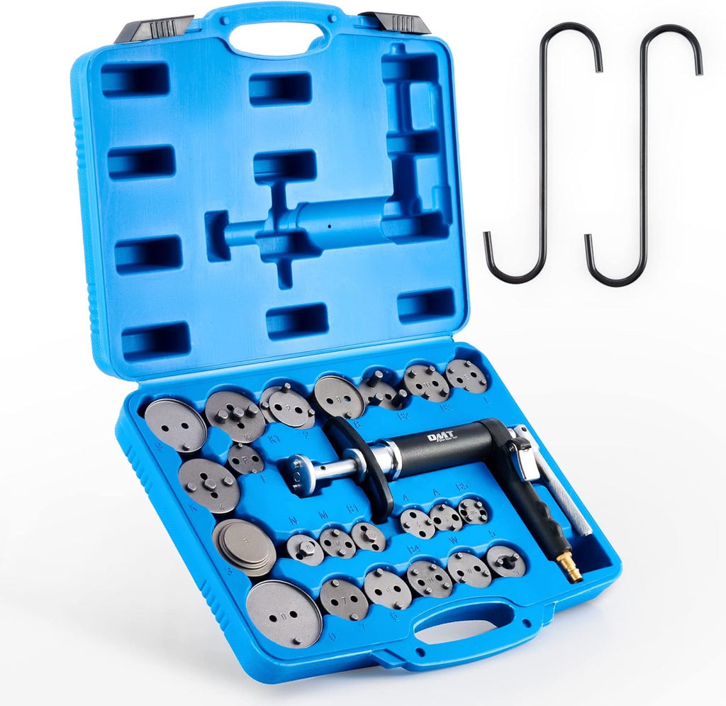 23pc Pneumatic Brake Caliper Compression Tool with 2 Caliper Hangers S1573