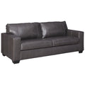 Gray Leather Sofa D8849