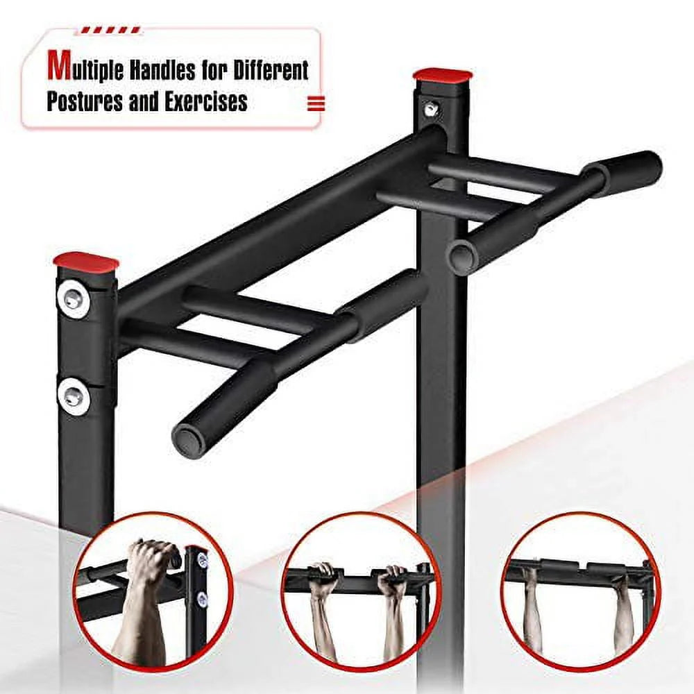 Adjustable Power Tower Dip Station Pull up Bar D913