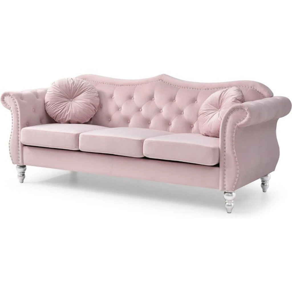 Pink 2-Piece Sofa and Loveseat Furniture Set R356147