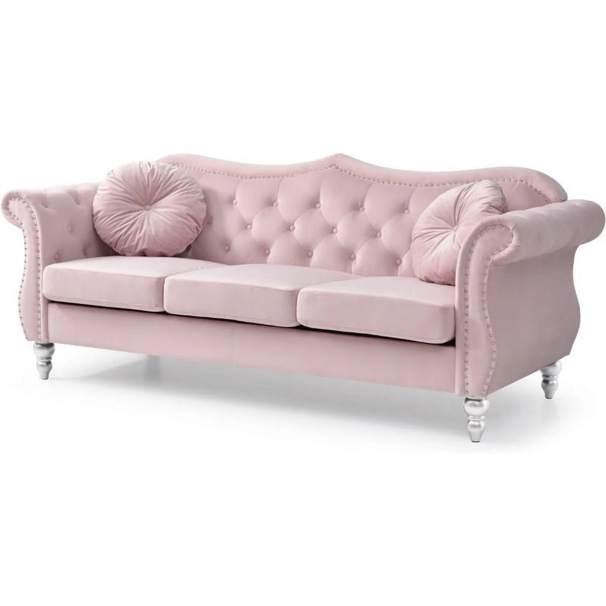 Pink 2-Piece Sofa and Loveseat Furniture Set R356147
