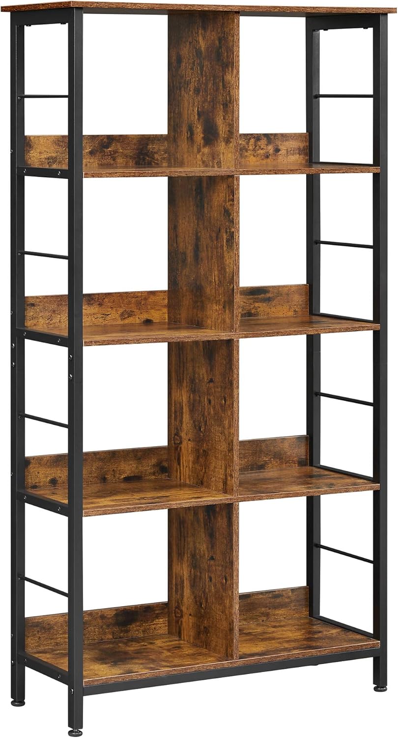 4-Tier Bookcase with 8 Cubes U2611