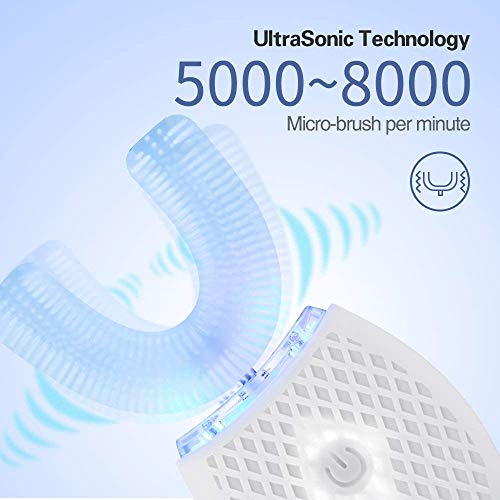 Ultrasonic U-Shaped 360° Electric Toothbrush (White) P419673