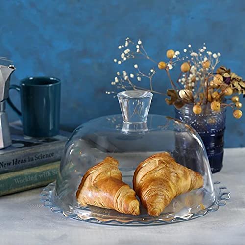 Glass Cake Stand with Dome 10 inch Serving Platter K491884