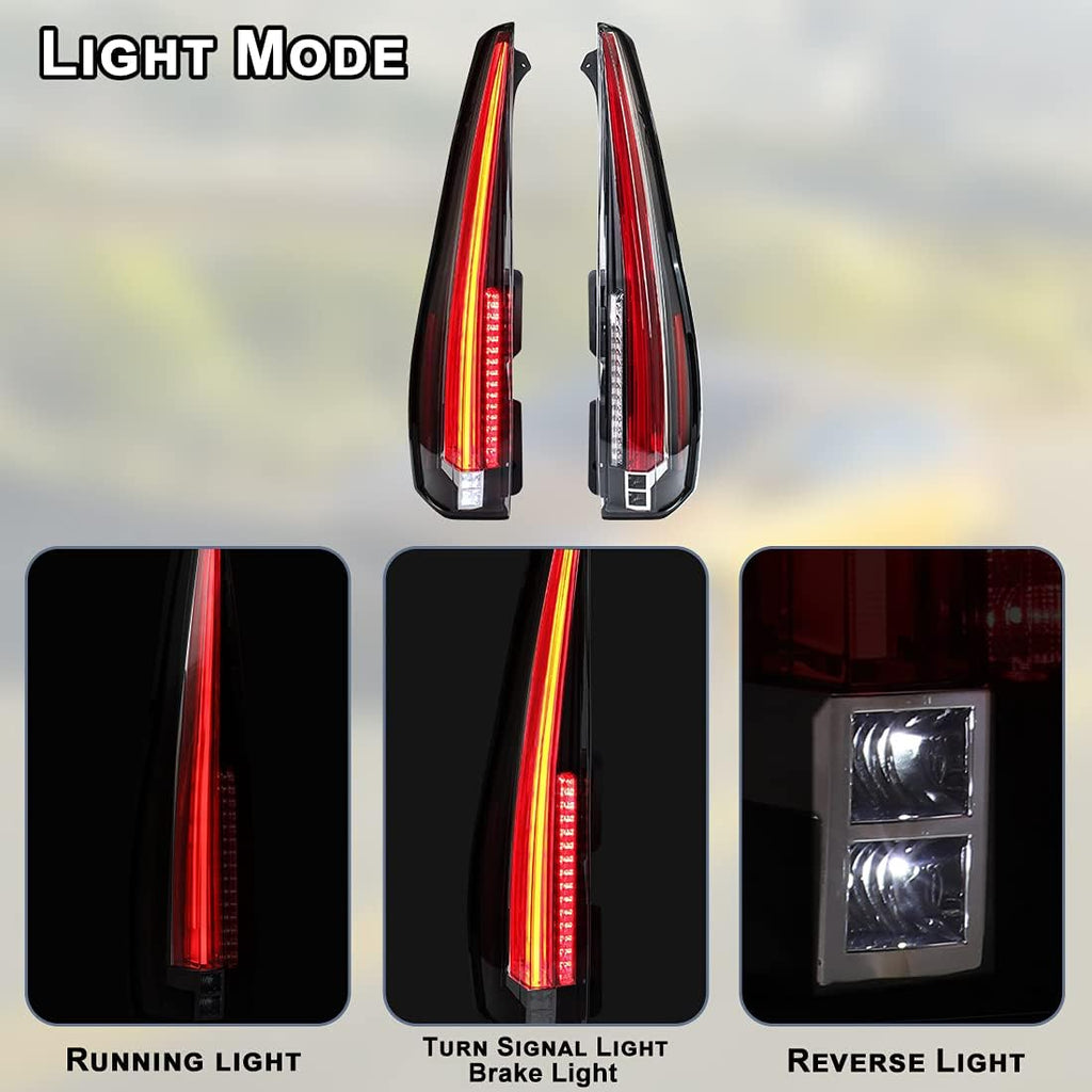Clear LED Tail Lights Assembly for Cadillac Escalade ESV Y50337