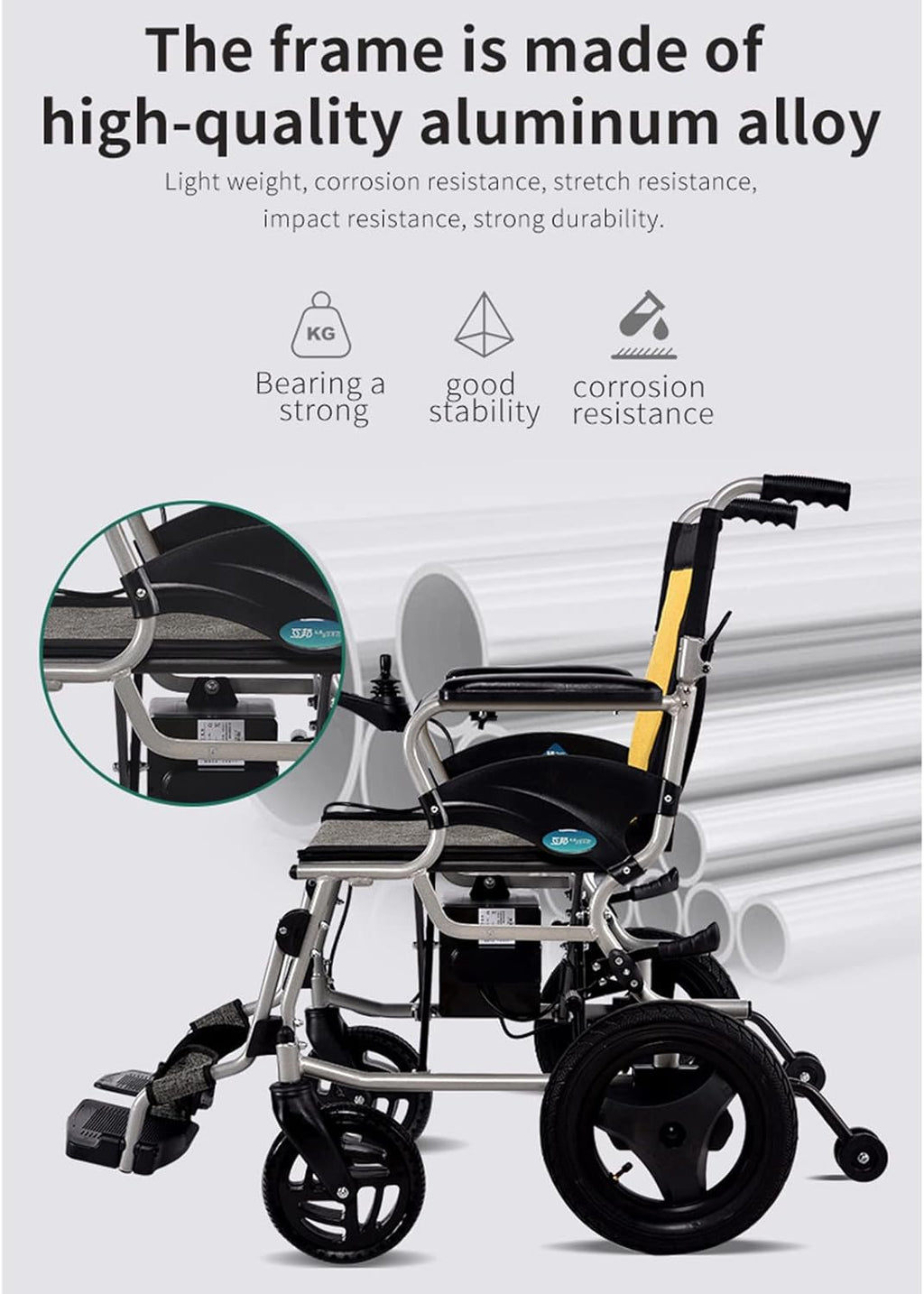 Lightweight Folding Electric Wheelchair I86494