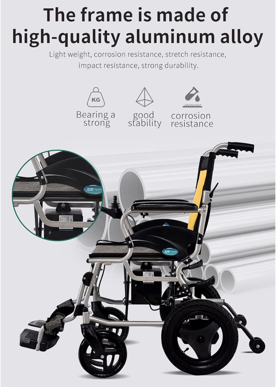 Lightweight Folding Electric Wheelchair I86494