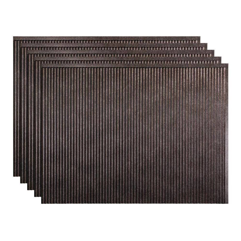 Rib Smoked Pewter Backsplash Kit Y2961
