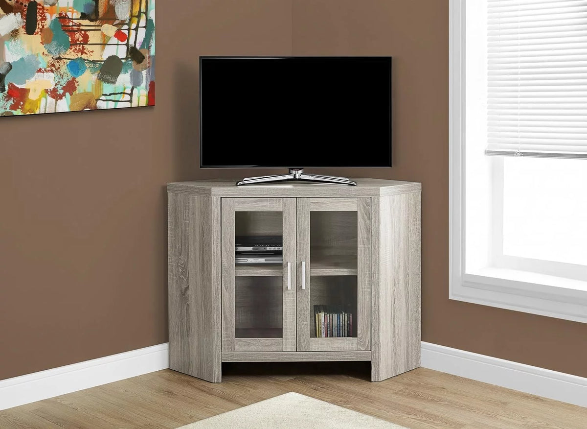 Corner TV Stand with Glass Doors, 42" F351703