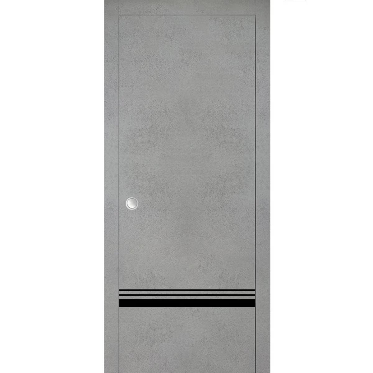 Sliding French Pocket Door with Frosted Glass P64598