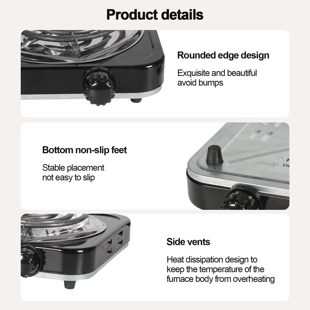 1000W Single Burner Electric Hot Plate W224866