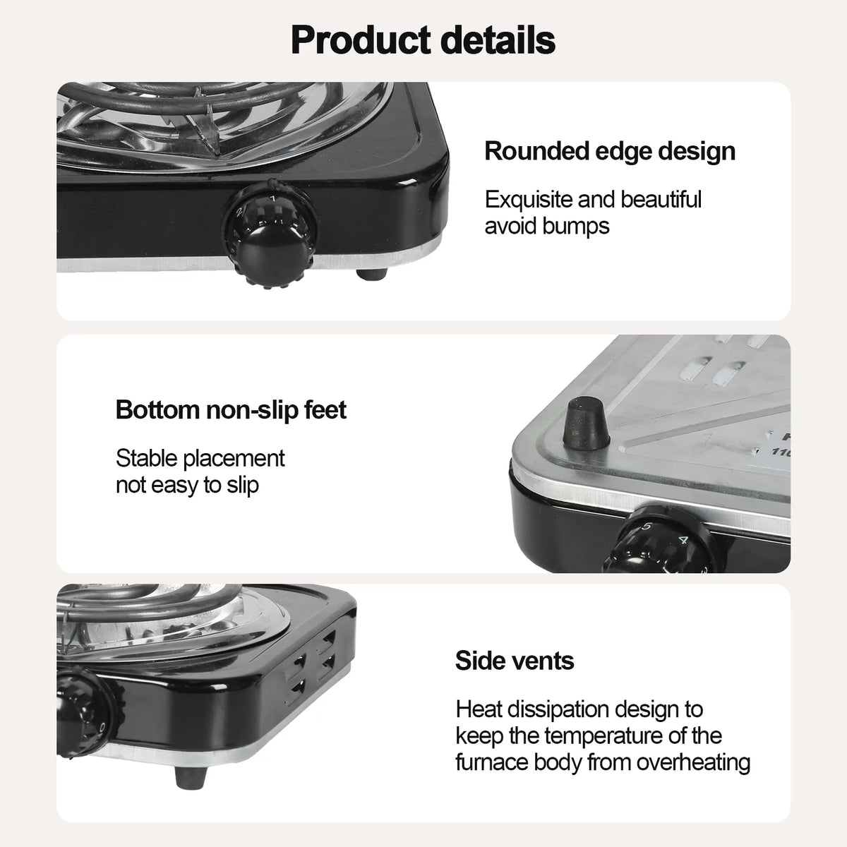 1000W Single Burner Electric Hot Plate W224866