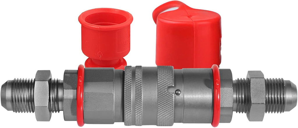 1/2" Body ISO 16028 Flat Face Hydraulic Quick Connect Couplers, 5/8″ JIC Thread, Pack of 2 Q146197