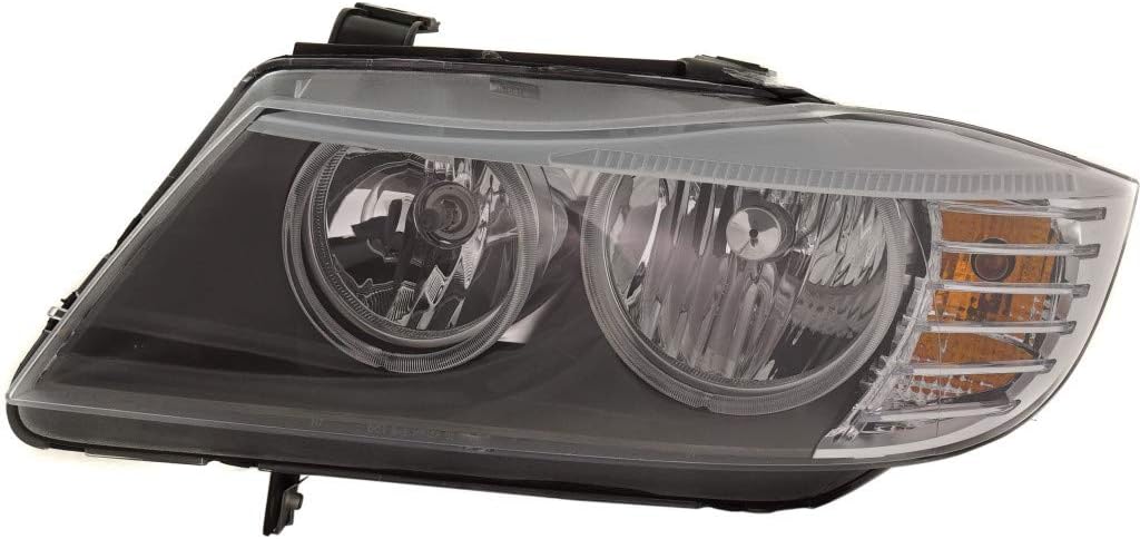 2009 2011 BMW 328i Headlight Assembly Driver Side Black Housing M418