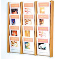 Black/Mahogany 12 Pocket Wall Display E360